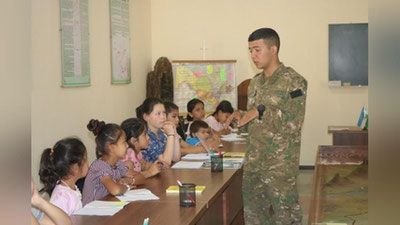 'Ta`tilni harbiy xizmatchilarning  farzandlari maroqli o`tkazishmoqda (Video)'ning rasmi