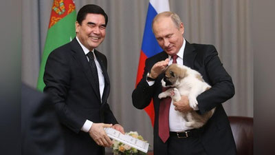 '​VIDEO: TURKMANISTON PREZIDENTI VLADIMIR PUTINGA KUChUK BOLASINI SOVG`A QILDI'ning rasmi