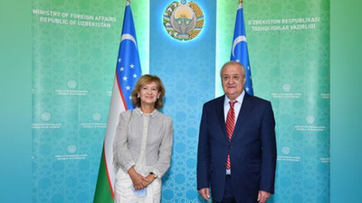 'Tashqi ishlar vaziri Tereza Ribeyruni qabul qildi'ning rasmi