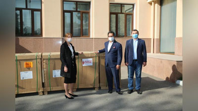 Изрображение 'ПРООН передала Минздраву Каракалпакстана аппараты ИВЛ'