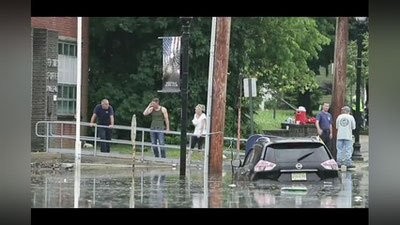 'AQShning Nyu-York shahrida noqulay ob-havo sharoiti kuzatilmoqda  'ning rasmi