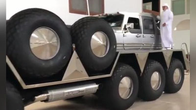 Изрображение 'ДЛЯ АРАБСКОГО ШЕЙХА СОЗДАЛИ ДЖИП-"ФРАНКЕНШТЕЙН" (ВИДЕО)'