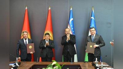 'Oqilbek Japarov va Abdulla Aripov o`rtasidagi muzokaralar yakunida 15 dan ortiq hujjat imzolandi'ning rasmi