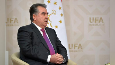'​ShAVKAT MIRZIYoEV TOJIKISTON PREZIDENTINI TUG`ILGAN KUNI BILAN TABRIKLADI'ning rasmi