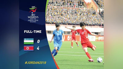 'O`zbekiston ayollar termasi KXDRga imkoniyatni boy berdi va musobaqa bilan xayrlashdi'ning rasmi