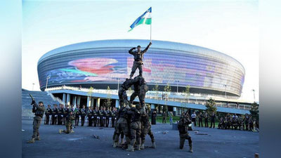 'Bayram tadbirlari davom etadi: “Humo arena”da vatanparvarlik festivali o`tkazilyapti (Fotoreportaj)'ning rasmi