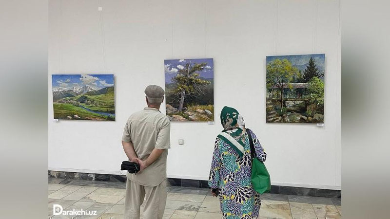 'Toshkentda “Ranglarda aks etgan ona tabiat” rasmlar ko`rgazmasi bo`lib o`tdi (fotoreportaj)'ning rasmi