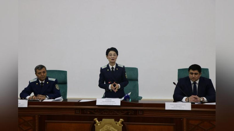 'Bosh prokuraturada idoralararo komissiyasining navbatdagi yig`ilishi bo`lib o`tdi'ning rasmi