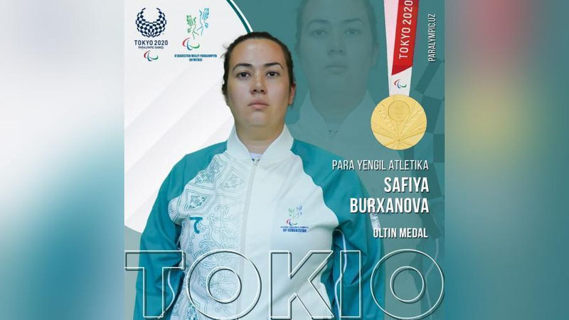 'Tokio-2020: Safiya Burxanova delegasiyamiz hisobiga navbatdagi oltin medalni qo`shib qo`ydi'ning rasmi