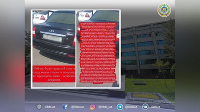 'Chilonzorda taksist va qiz bola o`rtasidagi kelishmovchilik yuzasidan tekshiruv o`tkazilmoqda — IIBB'ning rasmi