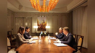 'Коррупцияга қарши курашиш агентлиги ва Украина Коррупциянинг олдини олиш миллий агентлиги раҳбарияти ўртасида учрашув бўлиб ўтди'ning rasmi