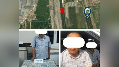 'Андижонда захирадаги ер майдонини сотмоқчи бўлган ирригация ва кадастр бўлими ходимлари ушланди'ning rasmi