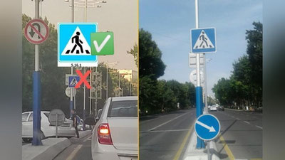 'Мирзо Улуғбек туманидаги нотўғри ўрнатилган йўл белгиси тўғриланди'ning rasmi