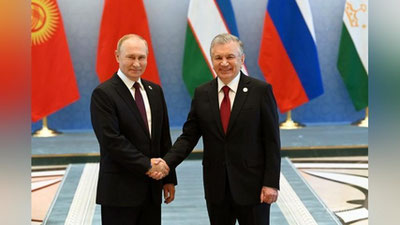 'Shavkat Mirziyoev Putin bilan Qoraqalpog`istondagi vaziyatni telefon orqali muhokama qildi'ning rasmi