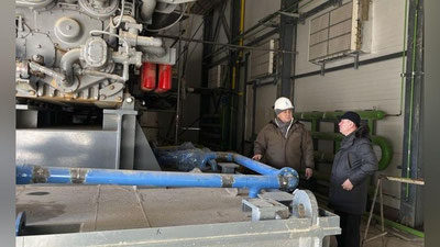 '“O`zbekneftgaz”: Boshqaruv raisi siquv kompressor stansiyasining qurilish ishlari holati o`rganish mqsadida “Janubiy Tandircha” konida bo`ldi'ning rasmi