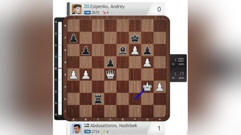 'Нодирбек Абдусатторов "WR Chess Masters" турнирининг 2-турида ғалабага эришди'ning rasmi