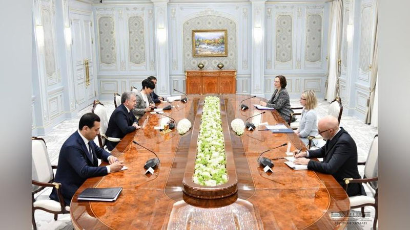 'Shavkat Mirziyoev Jahon bankining Evropa va Markaziy Osiyo mintaqasi bo`yicha vise-prezidentini qabul qildi'ning rasmi