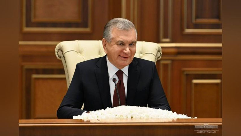 'Shavkat Mirziyoev ETTB prezidentini qabul qildi'ning rasmi