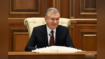 'Shavkat Mirziyoev ETTB prezidentini qabul qildi'ning rasmi