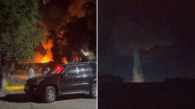 Изрображение 'В Бектемирском районе ночью произошел сильный пожар (видео)'