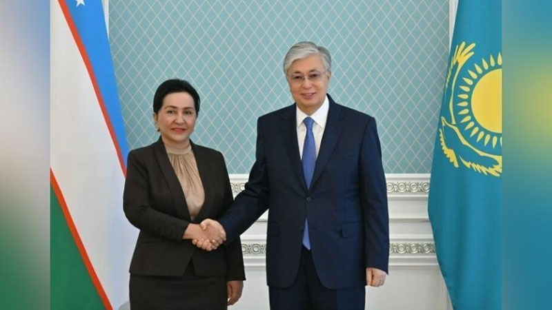 'Tanzila Narbaeva Qozog`iston Prezidenti bilan uchrashdi'ning rasmi