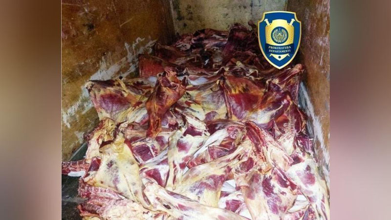 'Сирдарёда истеъмолга яроқсиз қарийб 1 тонна гўшт маҳсулотлари тўхтатиб қолинди'ning rasmi
