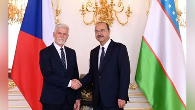 'Абдулла Арипов Чехия Президенти Петр Павел билан учрашди'ning rasmi