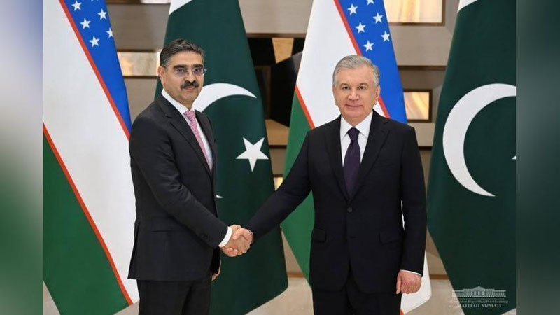 'O`zbekiston va Pokiston etakchilari muzokara o`tkazdi'ning rasmi