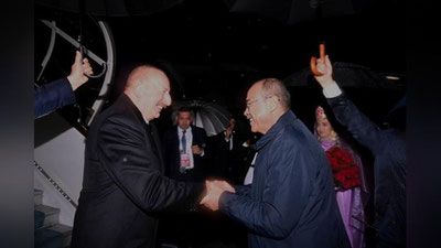 'Ilhom Aliev O`zbekistonga keldi'ning rasmi