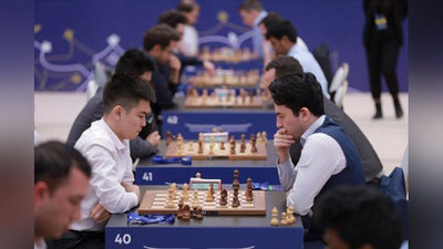 'Shaxmat bo`yicha jahon chempionatida 12-tur natijalari e`lon qilinmadi. Bunga sabab...'ning rasmi