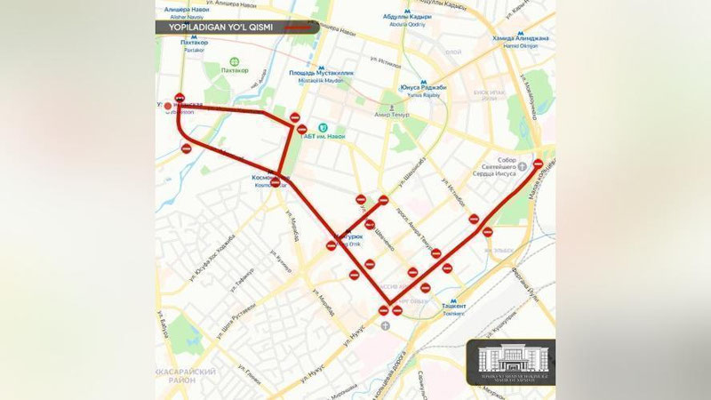 '“Men g`olib” ommaviy yugurish musobaqasi o`tkazilishi munosabati bilan Toshkentdagi ayrim ko`chalar yopildi'ning rasmi