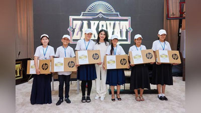 'Saida Mirziyoeva ko`zi ojiz bolalar maktabidagi musobaqada ishtirok etdi'ning rasmi