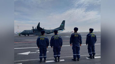 'Rossiyadagi avariyada halok bo`lganlar va jabrlanganlarni O`zbekistonga olib kelish uchun FVV maxsus borti uchib ketdi'ning rasmi