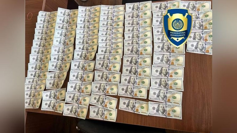 'Бухорода қалбаки 10 000 АҚШ доллари муомалага киритилишининг олди олинди'ning rasmi