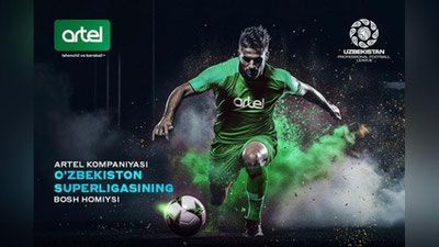 'Artel O`zbekiston Professional futbol ligasining titul homiysi bo`ldi'ning rasmi