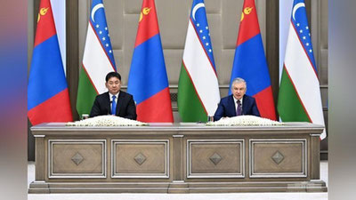 '“Mo`g`uliston prezidentining O`zbekistonga birinchi davlat tashrifi haqli ravishda tarixiy bo`ldi'ning rasmi