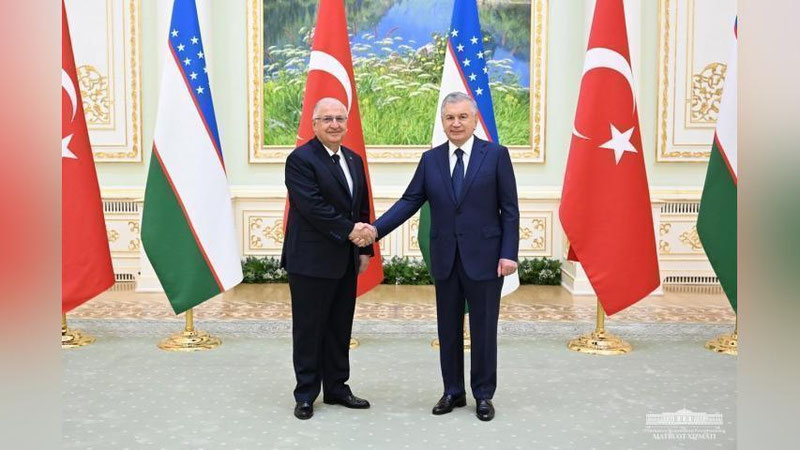 'Prezident Turkiya delegasiyasini qabul qildi'ning rasmi