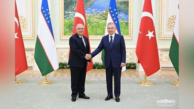 'Prezident Turkiya delegasiyasini qabul qildi'ning rasmi