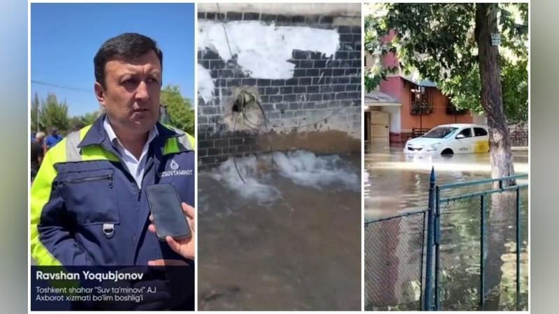 'Toshkentning Yunusobod tumanini suv bosishi yuzasidan munosabat bildirildi'ning rasmi