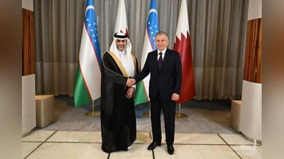 'Шавкат Мирзиёев Қатарнинг етакчи инвестиция идораси раҳбарини қабул қилди'ning rasmi