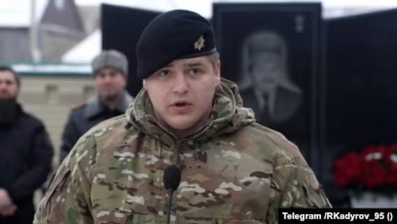 'Ramzan Qodirovning 16 yoshli o`g`li Rossiya maxsus kuchlari universitetiga kurator bo`ldi'ning rasmi