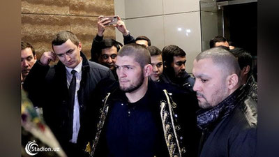 Изрображение 'В Ташкент прибыл Хабиб Нурмагомедов'