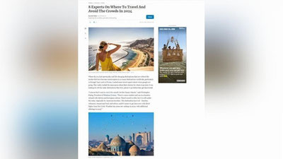 '“Forbes“ talqiniga ko`ra, O`zbekiston eng yaxshi sayyohlik yo`nalishlaribiri bo`ldi'ning rasmi