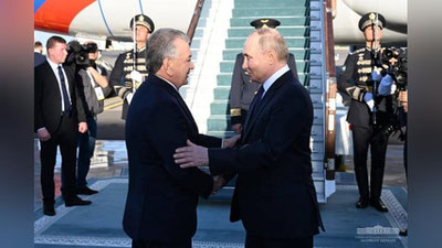 'Vladimir Putinning O`zbekistonga davlat tashrifi yakuniga etdi'ning rasmi