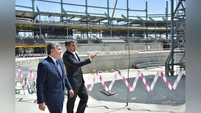 'Shavkat Mirziyoev “Humo Arena” muz saroyi qurilishini borib ko`rdi'ning rasmi