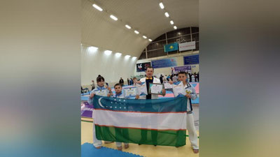 'O`zbek karatechilarining Qozog`istondagi muvaffaqiyatlari'ning rasmi