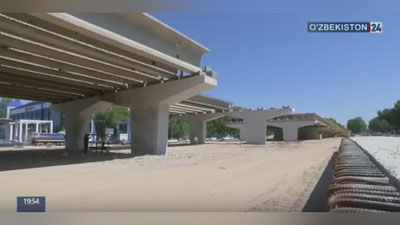 Изрображение 'ПУТЕПРОВОД НА МЕТРО "МИРЗО УЛУГБЕКА" ПОСТРОЕН НА 80% (ВИДЕО)'