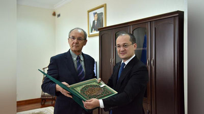 'Prezident matbuot kotibi «Ozodlik Radiosi» bosh muharriri bilan uchrashdi'ning rasmi