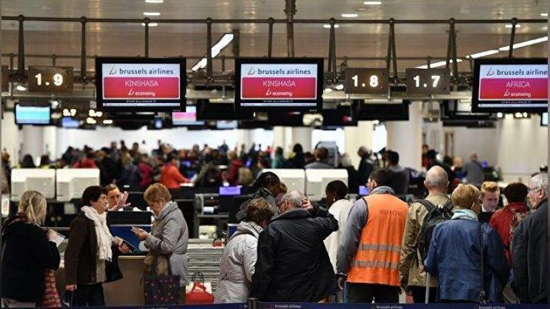 'Bryussel xalqaro aeroportida 150 ga yaqin aviareyslar bekor qilindi 'ning rasmi