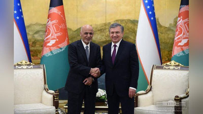 'O`zbekiston va Afg`oniston Prezidentlari muzokara o`tkazdi'ning rasmi